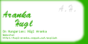aranka hugl business card